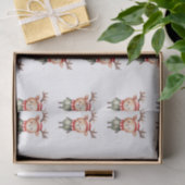 Niedlich Woodland Rentier Weihnachtself Seidenpapier (Geschenk)