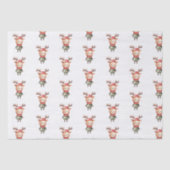 Niedlich Woodland Rentier Weihnachtself Seidenpapier (Vorderseite)