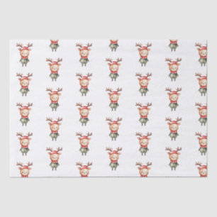 Niedlich Woodland Rentier Weihnachtself Seidenpapier