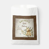 Niedlich Woodland Teddy Bear Boy Babydusche Geschenktütchen (Vorderseite)