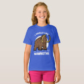 Niedlich Woolman Mammoth Funny Prehistorisches Tie T-Shirt (Vorne ganz)