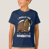 Niedlich Woolman Mammoth Funny Prehistorisches Tie T-Shirt (Vorderseite)