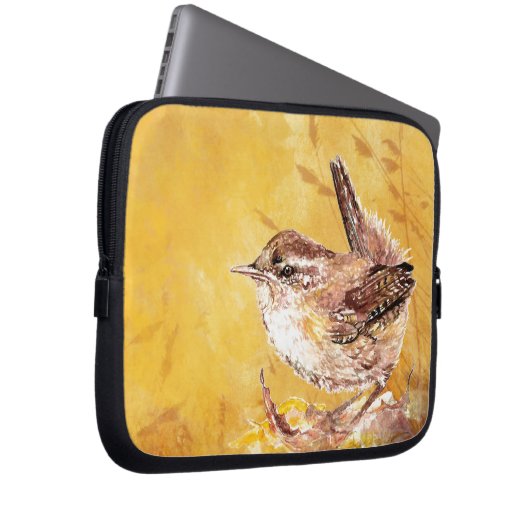 Niedlich Wren Bird Laptopschutzhülle (Vorne Rechts)