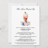 Niedlich wurde sie ins Brautparty geschoben Einladung (Vorderseite)