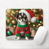Niedlich Xmas Chihuahua Mousepad (Mit Mouse)