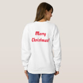 Niedlich Xmas Muster Kitten Crowd Sweatshirt (Schwarz voll)