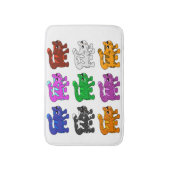 Niedlich Xmas Pattern Kitten Group Badematte (Vorderseite Vertikal)