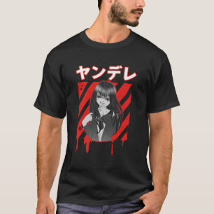 Niedlich Yandere Japanisch Isekai Manga Anime Girl T-Shirt