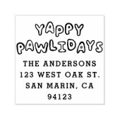 Niedlich Yappy Pawlidays Hunde Urlaub Permastempel (Design)