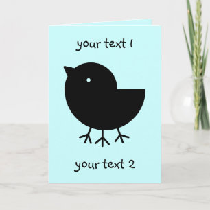 Niedlich Yatagarasu (schwarz) Karte