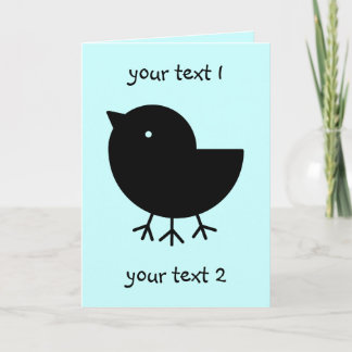 Niedlich Yatagarasu (schwarz) Karte