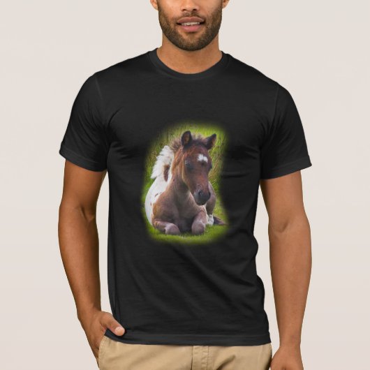 Niedlich Yearling Foal Unisex Tshirt (Vorderseite)