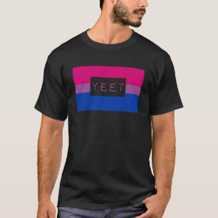 Niedlich Yeet Meme Gay Bisexual Prix Flag Que T-Shirt