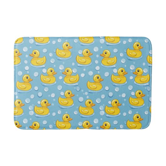 Niedlich Yello Rubber Ducks Badematte (Vorderseite)