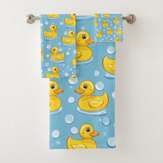 Niedlich Yello Rubber Ducks Badhandtuch Set (Insitu)