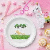 Niedlich Yellow Baby Chick Baby Dusche Pappteller (Party)