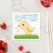 Niedlich Yellow Baby Chick Baby Dusche Serviette (Beispiel)