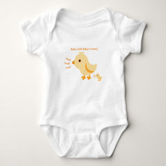 Niedlich Yellow Baby Chick Baby Strampler