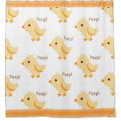 Niedlich Yellow Baby Chick Duschvorhang (Vorderseite)