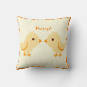 Niedlich Yellow Baby Chick Kissen (Rückseite)