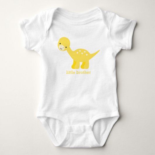 Niedlich Yellow Baby Dinosaurier Strampler (Vorderseite)