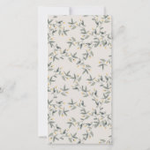 Niedlich Yellow Baby Hippo Foliage Babydusche einl Dankeskarte (Rückseite)