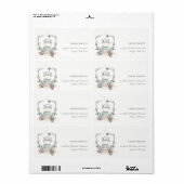 Niedlich Yellow Baby Hippo Foliage Ballonadresse (Vorne)