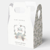 Niedlich Yellow Baby Hippo Foliage Balloon Babydus Geschenkschachtel (Geöffnet)