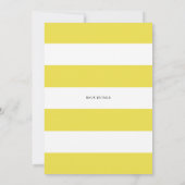 Niedlich Yellow Baby Whale Oh Baby Dusche Einladung (Rückseite)