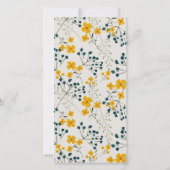 Niedlich Yellow Baby Zebra Foliage Balloon Babydus Dankeskarte (Rückseite)