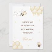 Niedlich Yellow Bee Honey First Bee Day Dankeschön Einladung (Vorderseite)