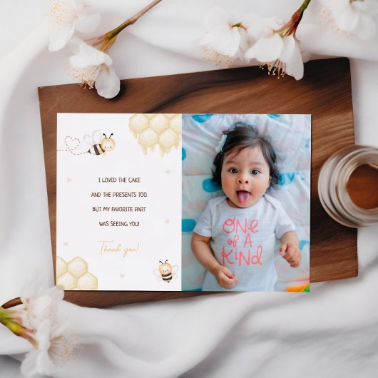 Niedlich Yellow Bee Honey First Bee Day Dankeschön Einladung