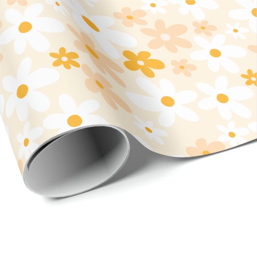 Niedlich Yellow Daisy Geschenkpapier (Rolleneckpunkt)