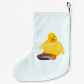 Niedlich Yellow Duck Weihnachts-Strumpf Kleiner Weihnachtsstrumpf (Rückseite)