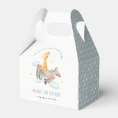Niedlich Yellow Flugzeug Giraffe Sky Star Kinderge Geschenkschachtel (Rückseite)