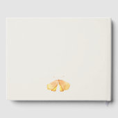 Niedlich Yellow Garden Foliage Butterflies Babydus Gästebuch (Rückseite)