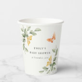 Niedlich Yellow Garden Foliage Butterflies Babydus Pappbecher (Vorderseite)