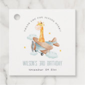 Niedlich Yellow Kids Flugzeug Stars Sky Giraffe Ge Geschenkanhänger (Vorderseite)