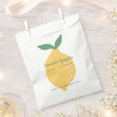 Niedlich Yellow Lemon Theme Kinderdusche Geschenktütchen (Ausgeschnitten)