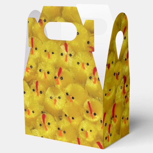 Niedlich-Yellow-Oaster-Chicks-Muster-Gefälligkeits Geschenkschachtel (Geöffnet)