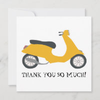 Niedlich Yellow Scooter Vielen Dank, dass Sie die