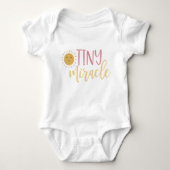 Niedlich Yellow Sun Tiny Miracle Baby Strampler (Vorderseite)