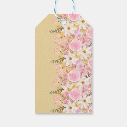 Niedlich Yellow Tutu Ballerina Butterflies Babydus Geschenkanhänger (Rückseite)