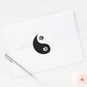 Niedlich Yin Yang Paws Sticker (Umschlag)