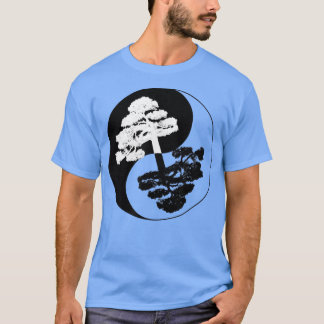 Niedlich Ying Yang Bonsai Lover Feng Shui Yin Yang T-Shirt