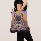 Niedlich Yoga Mops Tote Tasche (Von Nahem)
