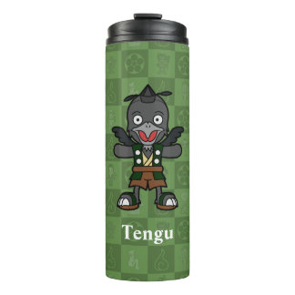 Niedlich Yokai Karasu Tengu | Japanische Folklore Thermosbecher