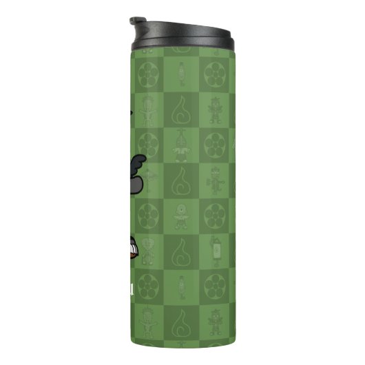 Niedlich Yokai Karasu Tengu | Japanische Folklore Thermosbecher (Nach rechts gedreht)