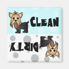 Niedlich Yorkie Clean / Geschirrspülmaschine Magne Magnet
