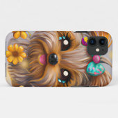 Niedlich Yorkie Kawaii Puppy Case-Mate iPhone Hülle (Rückseite (Horizontal))